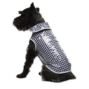 Daisy and Lucy Navy Gingham Dog Coat