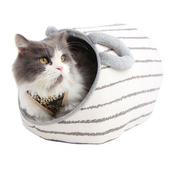 Earish Cozy Cat House by Catspia - Gray