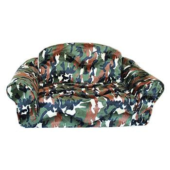 Green Camo Pull Out Pet Sleeper Sofa Dog Bed