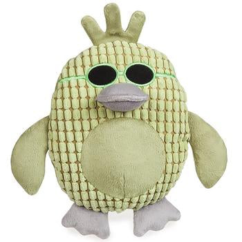 Grriggles Corduroy Cool Dudes Dog Toy - Green Duck