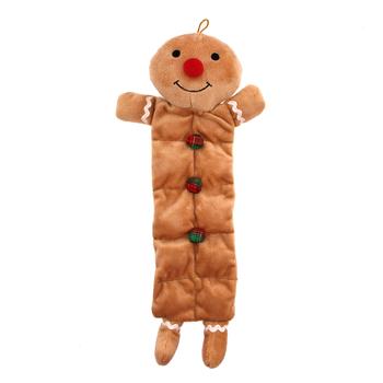 Grriggles Holiday Squeaktacular Dog Toy - Gingerbread Man