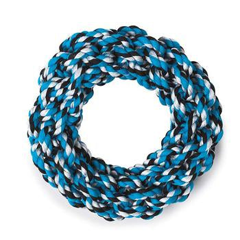 Grriggles Rope Ring Dog Toy - Blue