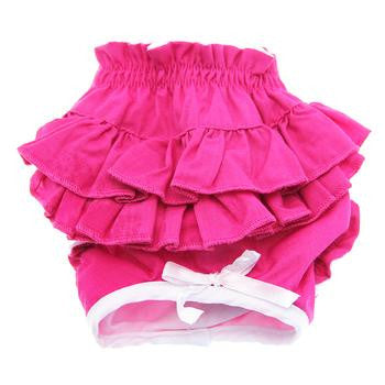 Hot Pink Ruffled Dog Panties