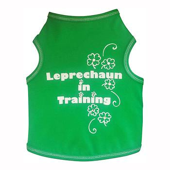 Leprechaun in Training Dog Tank - Green