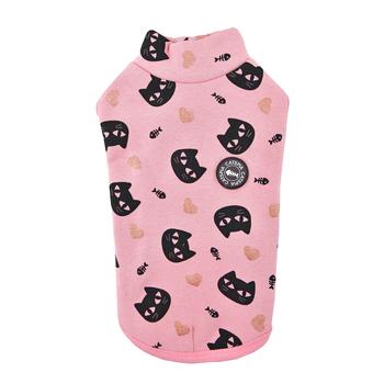 Milo Turtleneck Cat Shirt By Catspia - Pink