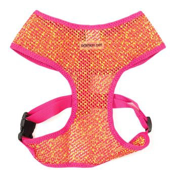 Parisian Pet Sport Net Dog Harness - Pink/Yellow