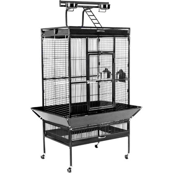 Large Select Wrought Iron Play Top Bird Cage