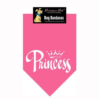 Princess Dog Bandana -  Pink
