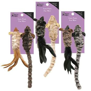 Savvy Tabby Luxe Faux Fur Mice Cat Toy