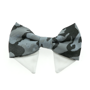 Dog Bow Tie Collar Attachment by Doggie Design - Gray Camo