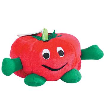 Zanies Giggling Veggie Dog Toy - Tomato