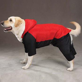 2 in 1 Dog Snowsuit - Red