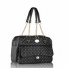 Parisian Pet London Quilted Dog Carrier - Black