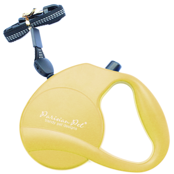 Parisian Pet Retractable Dog Leash - Yellow