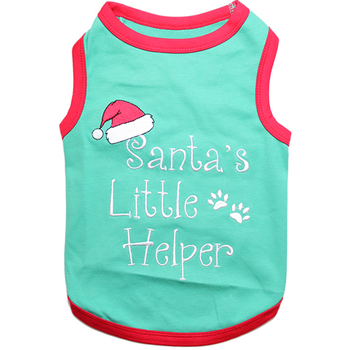 Santa's Little Helper Dog Tank by Parisian Pet