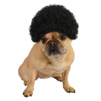 Afro Wig Dog Costume - Black