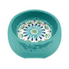 Alfresco Medallion Turquoise Pet Bowl by TarHong