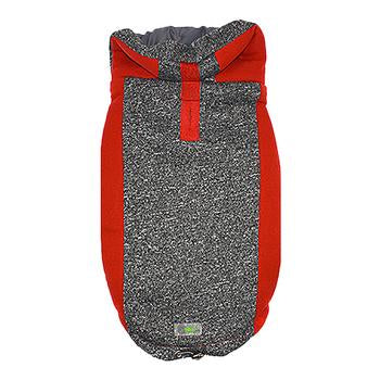 All Year Elasto-Fit Dog Hoodie - Red Marl