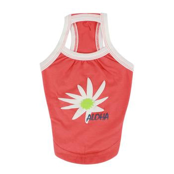 Aloha Dog Tank by Puppia - Orange/Red