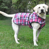 Alpine All-Weather Dog Coat - Flannel Raspberry Pink and Turquoise Plaid