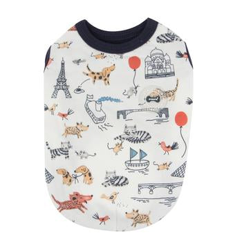 Animal Globe Dog Shirt by Puppia - Navy