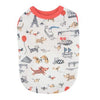 Animal Globe Dog Shirt by Puppia - Orange/Red