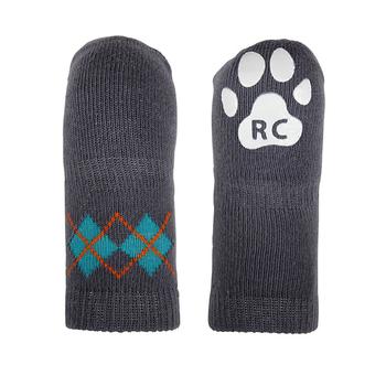 Argyle PAWKS Dog Socks - Slate