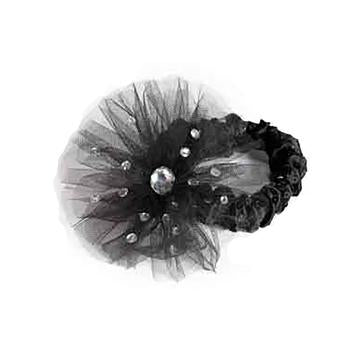 Aria Starburst Dog Scrunchy - Black