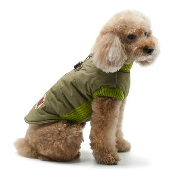 Army Runner Dog Coat by Dogo - Green