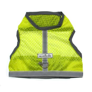 Athletic Mesh Dog Vest Harness - Lime Green