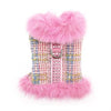 Aubrey Fur Coat Dog Harness - Pink