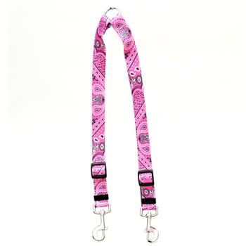 Bandana Dog Coupler Leash by Yellow Dog - Pink