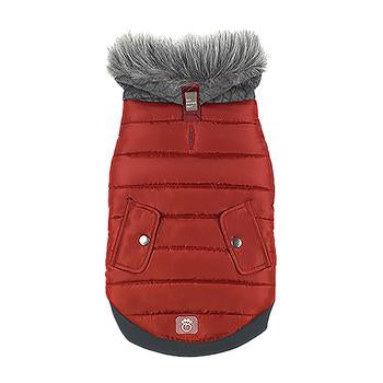 Banff Elasto-fit Dog Jacket - Sangria Red