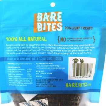 Bare Bites Beef Liver Dog Treats