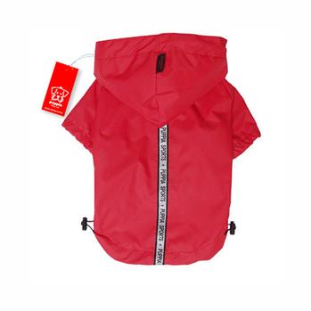 Base Jumper Raincoat Wind Breaker by Puppia - Red