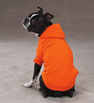 Basic Dog Hoodie - Vibrant Orange