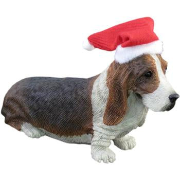 Basset Hound Christmas Ornament - Facing Forward