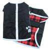 Be Good Reversible Nor’Easter Dog Jacket - Black/Red Plaid