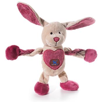 Be-Mine Bunny Pulleez Dog Toy