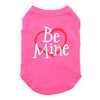 Be Mine Screenprint Dog Tank - Bright Pink