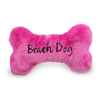 Beach Dog Bone Dog Toy - Pink