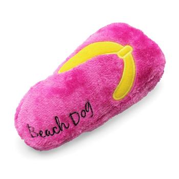 Beach Dog Flip Flop Dog Toy - Pink