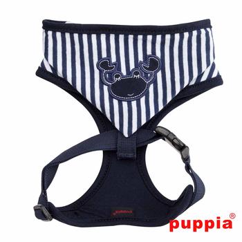 Beach Party Adjustable Dog Harness by Puppia - Navy with Hood