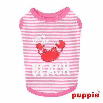 Beach Party Dog Shirt by Puppia - Pink