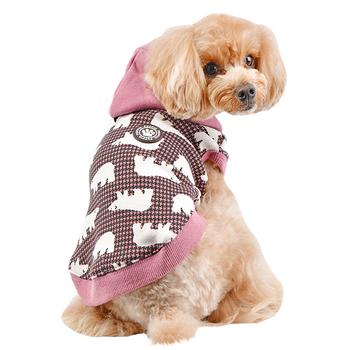 Beale Hooded Dog Shirt By Puppia - Pink