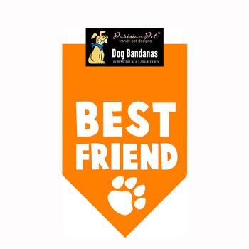 Best Friend Dog Bandana - Orange