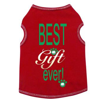 Best Gift Ever Dog Tank - Red