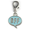 BFF! Dog Collar Charm - Blue