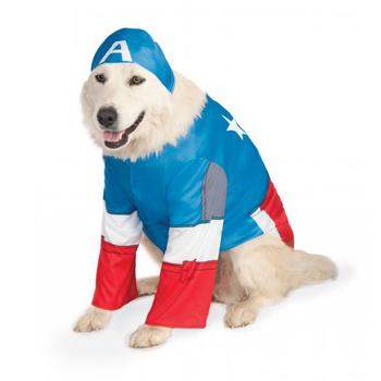 Big Dog Marvel Captain America Dog Costume