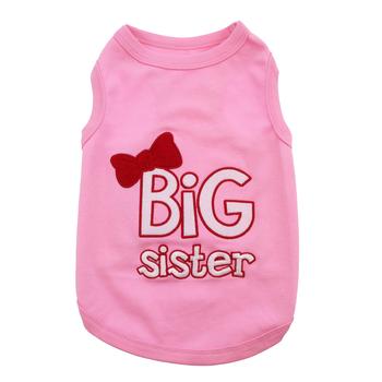 Big Sister Dog Tank by Parisian Pet - Pink